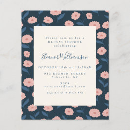 Convite para Chá de panela de Flores de Marinho de