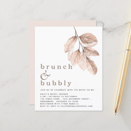 Convite para Chá de panela de Folha de Blush Elega