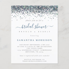 Convite para Chá de panela de Largura Azul de Pavã