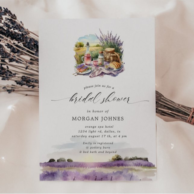 Convite para Chá de panela de Lavanda de Toscânia  (Criador carregado)