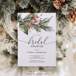 Convite para Chá de panela de Natal Elegante Water