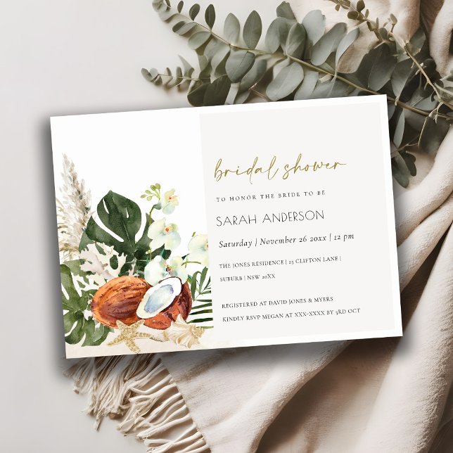 Convite para Chá de panela de Palma para Orquídeas (Criador carregado)