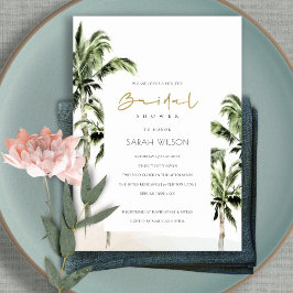 Convite para Chá de panela de Palmeiras de praia t