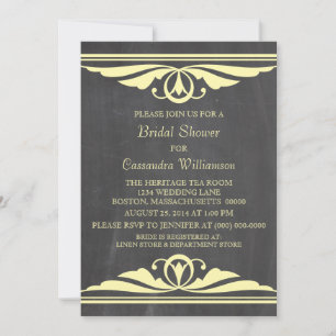 Convite para Chá de panela de quadro de deco amare