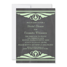 Convite para Chá de panela de quadro verde deco