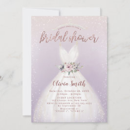 Convite para Chá de panela de Vestido Elegante Rox