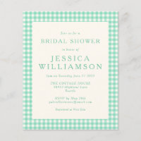 Convite para Chá de panela de Xadrez de Mensagem d