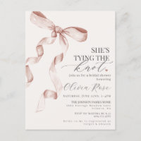 Convite para Chá de panela do Arco Coquette Pastel