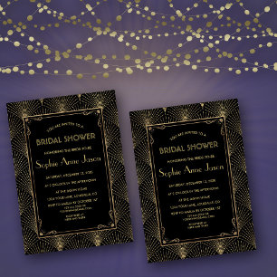 Convite Para Chá de panela Gatsby Do Excelente Vi