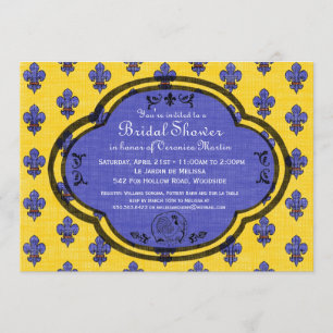 Convite para Chá de panela Provencal do Sul da Fra