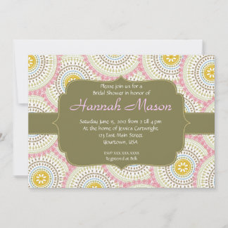 Convite para Chá de Spray Rosa