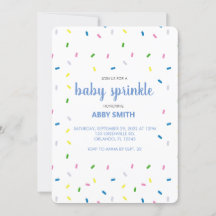 Convite para Chá de Sprinkle de Bebê Personalizado