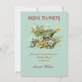 Convite para Chá do Bridal Tea Party