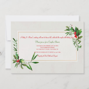 Convite para Chá Holly Frame