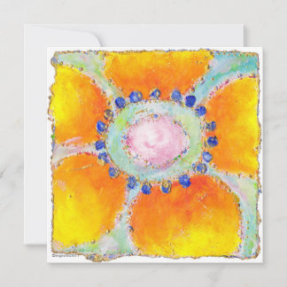 convite para chá "marigold"