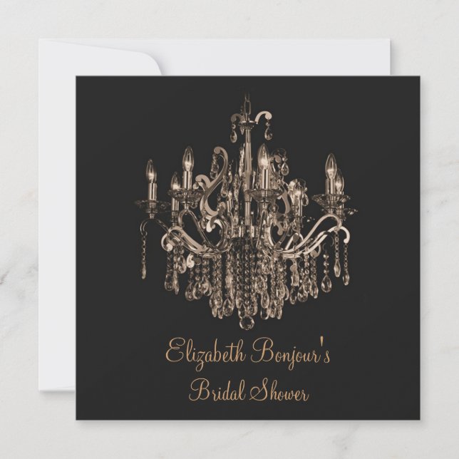 Convite para Chandelier Elegante e Orgulhoso (Frente)