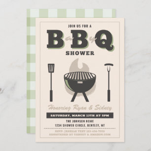 Convite para Chás Baby Q   Convite Baby Q