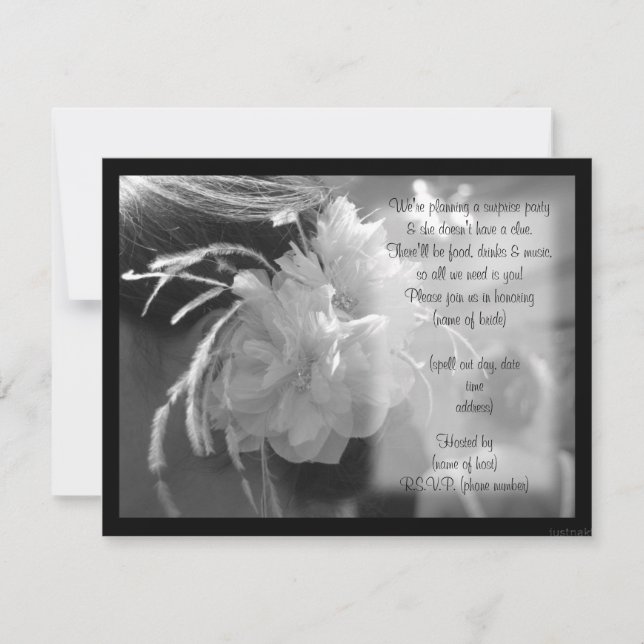 convite para chás da empresa (Frente)