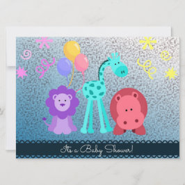 Convite Para Chás De Animais Para Bebês