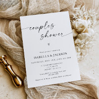 Convite para Chás de Casais de Casamento Minimalis