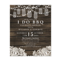 Convite para Chás de Casais de CHURRASCO de mason