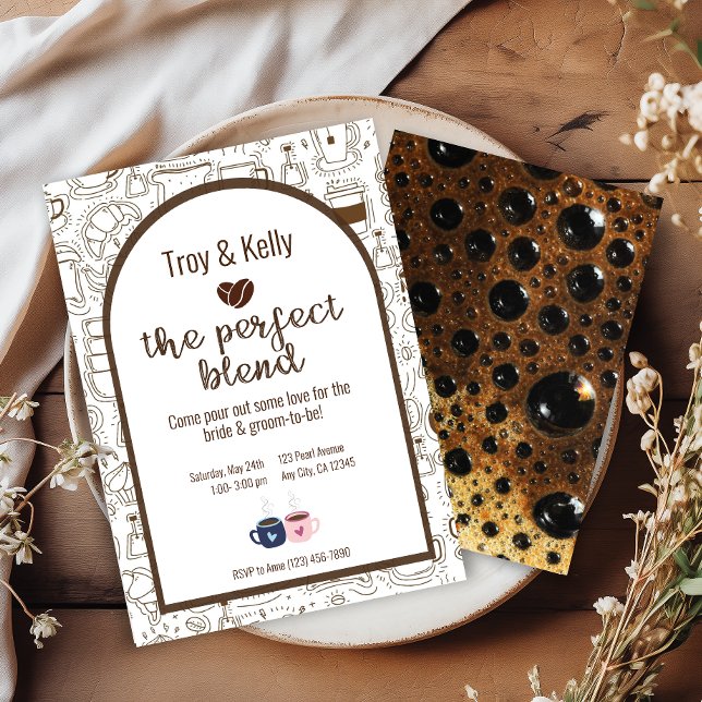 Convite para Chás de casamento de café (Criador carregado)