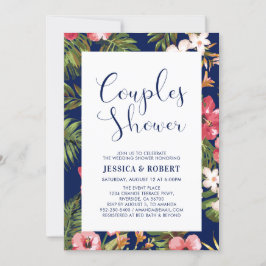 Convite para Chás de casamento de Casais Tropicais