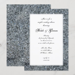 Convite para Chás de casamento Faux Sparkle