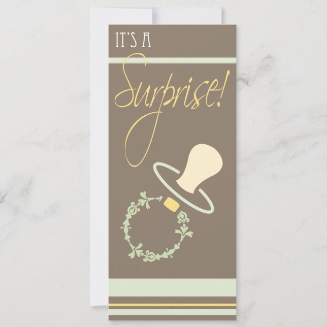 Convite para Chás de fraldas (Frente)