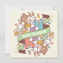 Convite para chás de fraldas