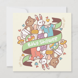 Convite para chás de fraldas