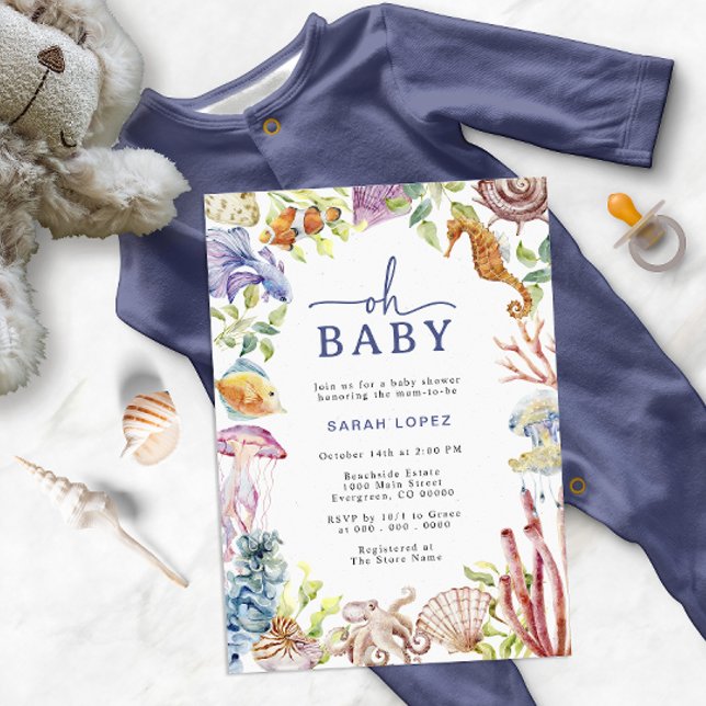 Convite para Chás de fraldas (Criador carregado)