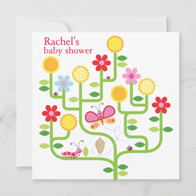 Convite para Chás de fraldas (Frente)