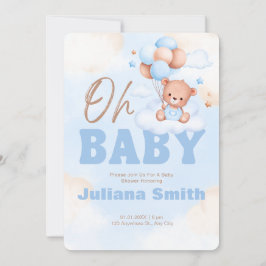 Convite para chás de fraldas