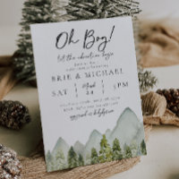 Convite para Chás de fraldas Adventure | Florestas