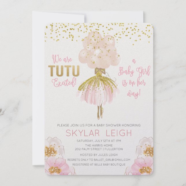 Convite para Chás de fraldas Afro-Americano (Frente)