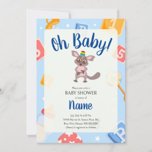 Convite para Chás de fraldas Akili e Me