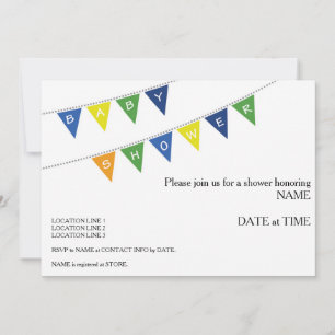 Convite para chás de fraldas - Banner