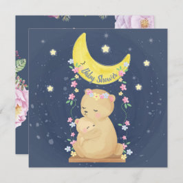 Convite para Chás de fraldas Bears