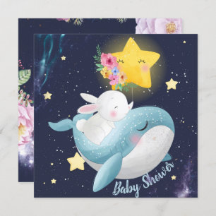 Convite para Chás de fraldas Bunny