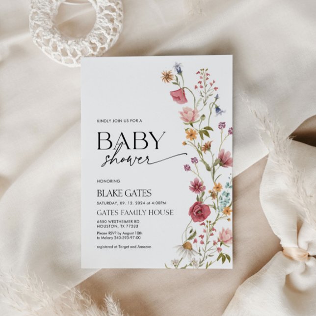 Convite para chás de fraldas Cobra d'água (Criador carregado)