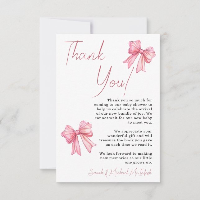 Convite para Chás de fraldas cor-de-rosa (Frente)