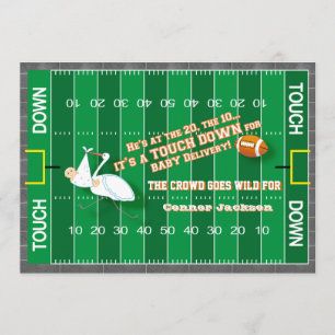 Convite para Chás de fraldas de futebol MVP e Stor