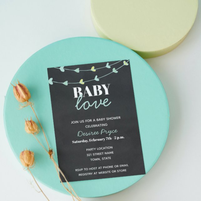 Convite para Chás de fraldas de namorados (Criador carregado)