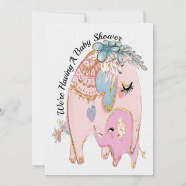 Convite para Chás de fraldas de precioso