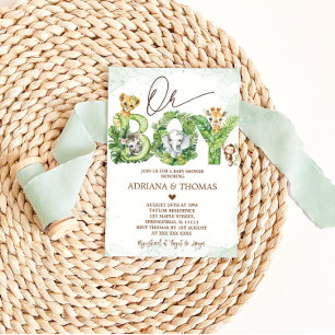 Convite para Chás de fraldas de Rapari