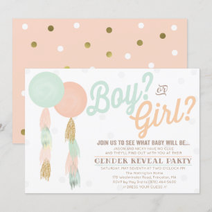 Convite para Chás de fraldas de Revisão de Gêne