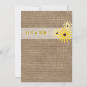 Convite para Chás de fraldas de Wildlowers Inspir