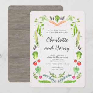 Convite para Chás de fraldas do Mercado de Agricul