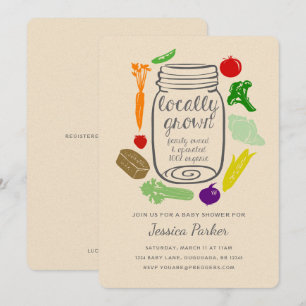 Convite para Chás de fraldas do Mercado de Agricul